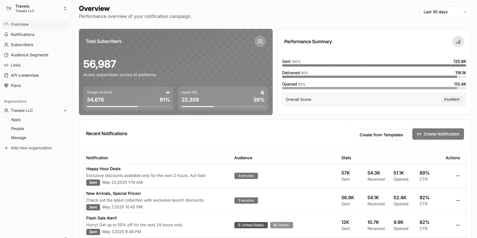 Pushbase app preview